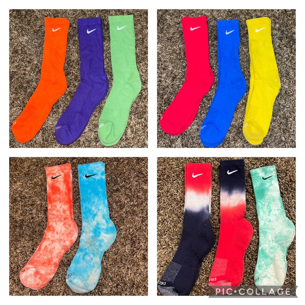 NWOT Nike Cushioned Crew Socks Lot Of 11 Pair Size L 9-12